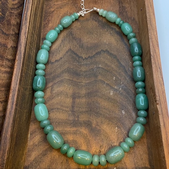 NWOT Jay King Chunky Aventurine natural stone necklace 16-20” - Picture 6 of 6